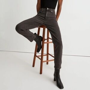 MADEWELL The Perfect Vintage Jean Lunar Wash Black Gray High Waist Size 29 Mint